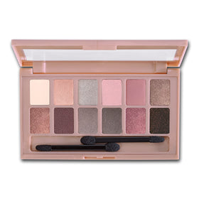 maybelline close-up of powder pans highlighting blendable texture and true color payoff