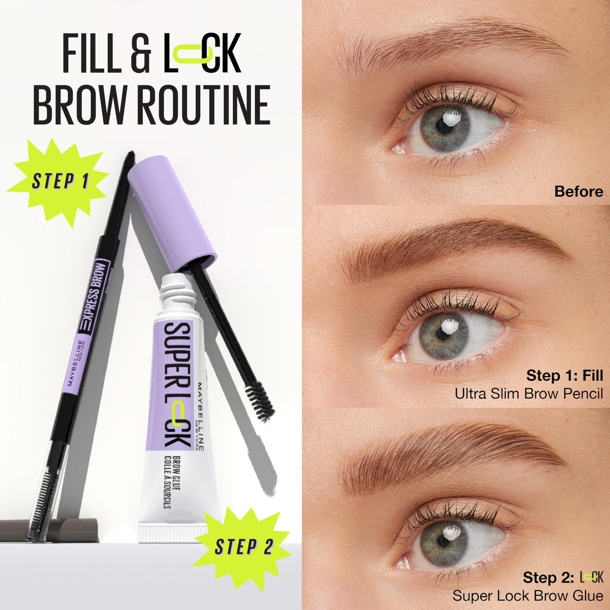 Maybelline on vanity in lifestyle setting showing everyday styling convenience