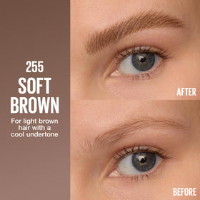 Maybelline micro-needle tip close-up for precise hair-like strokes