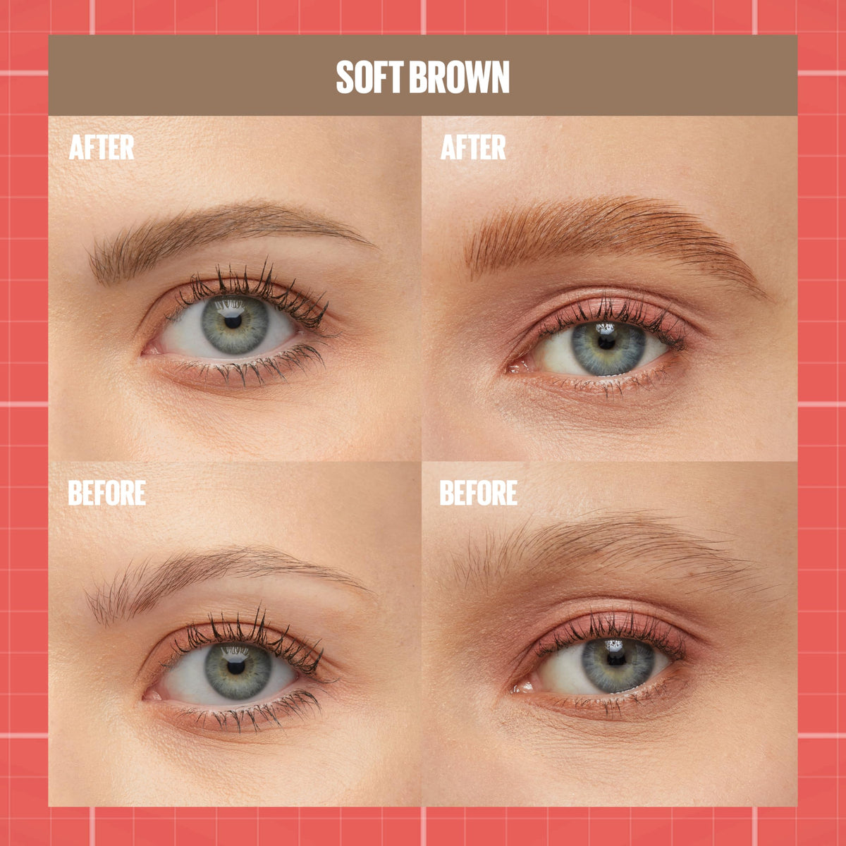 Maybelline model applying Build-A-Brow for fuller natural brows