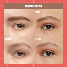 Maybelline application on model demonstrating fuller brows that still look natural