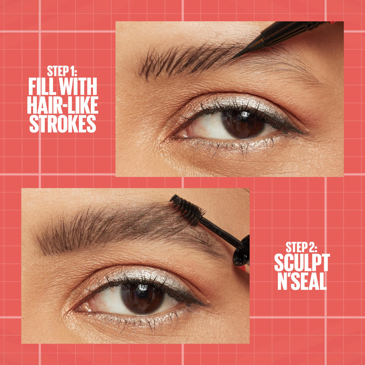 Maybelline dual-ended pen detail highlighting precision tip and gel