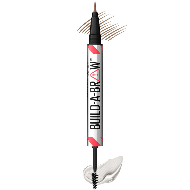 Maybelline Build-A-Brow front packaging showing shade and benefits
