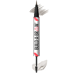 MAYBELLINE front packaging showing product and shade Black Brown benefit natural-looking brows