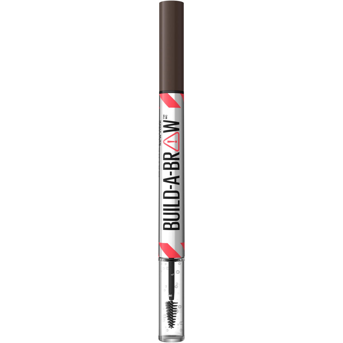 Maybelline Build-A-Brow lifestyle shot applying product at vanity for quick polished brows