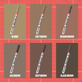 Maybelline Build-A-Brow held in hand to show compact size and travel-friendly convenience