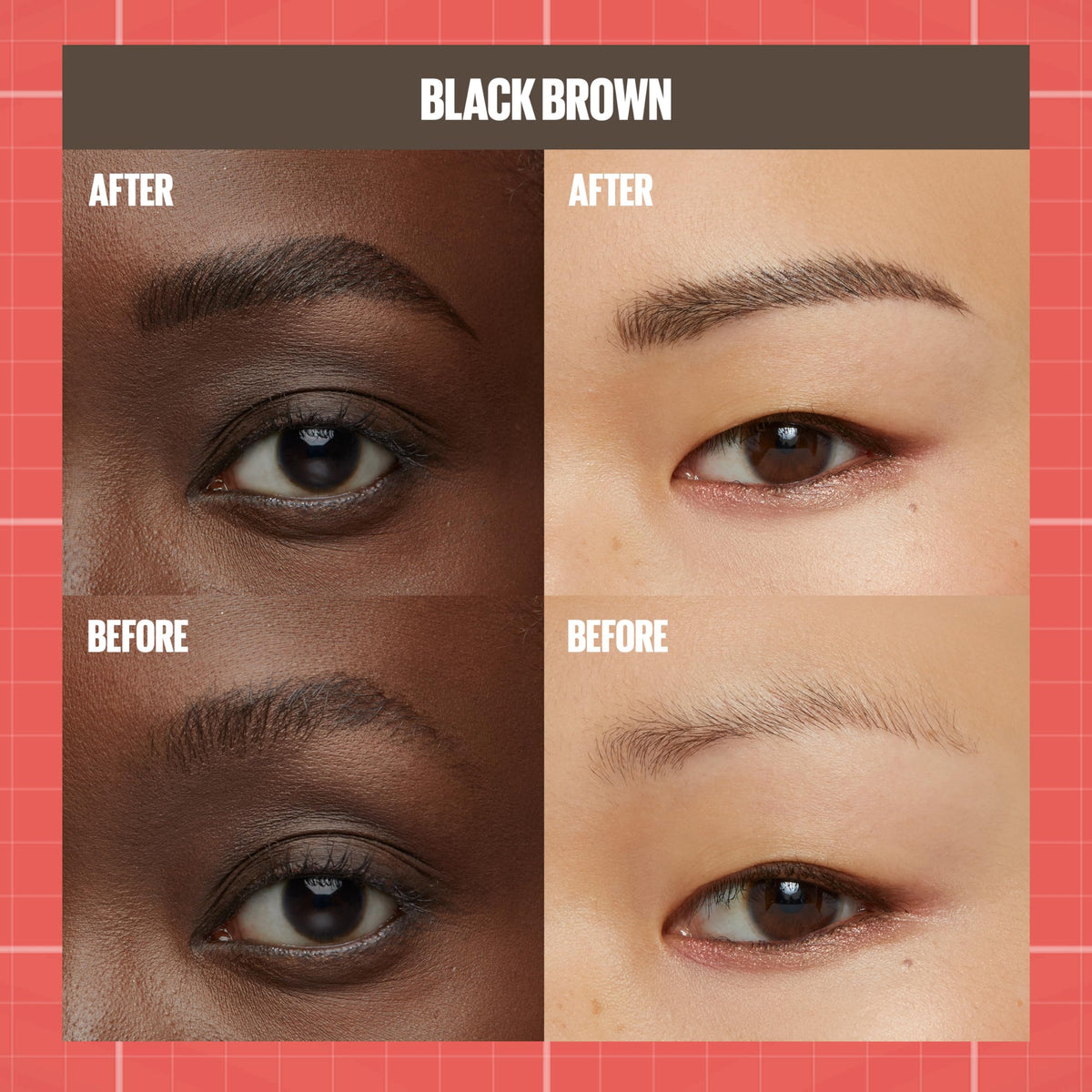 MAYBELLINE demo strokes on arm showing pigment buildability and fine-line control benefit