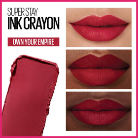 Maybelline built-in sharpener detail keeps the crayon tip precise anywhere
