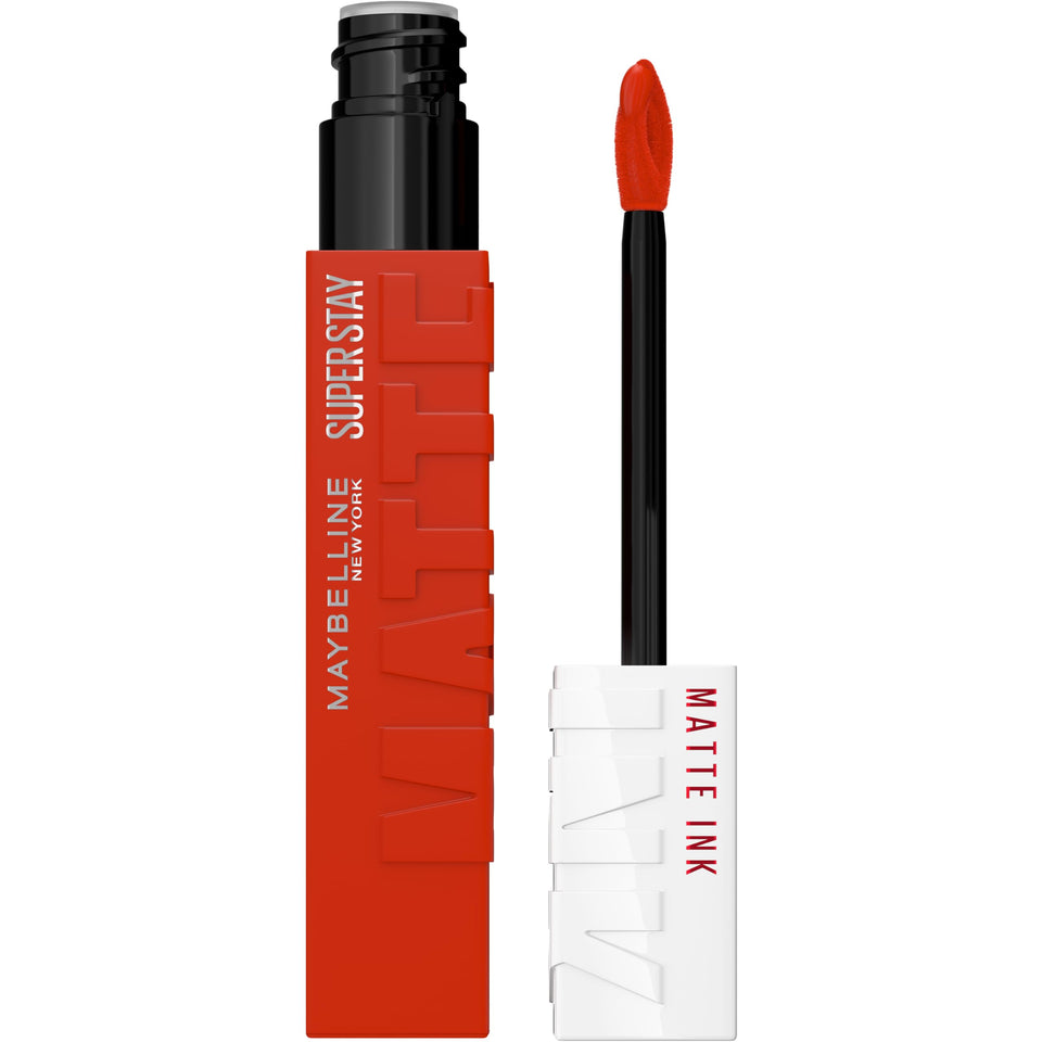 MAYBELLINE front packaging showing cardinal red and product name for instant color clarity