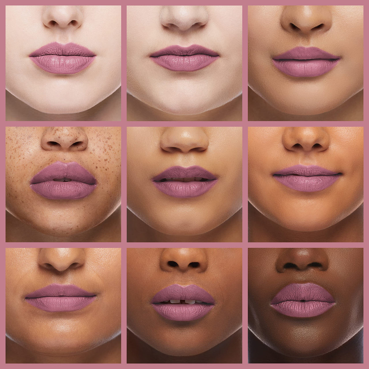 Maybelline lipstick applied on lips close-up, precise application and smooth finish