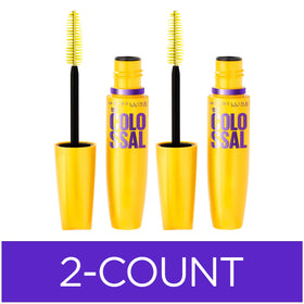 MAYBELLINE front packaging showing product benefits and classic black shade