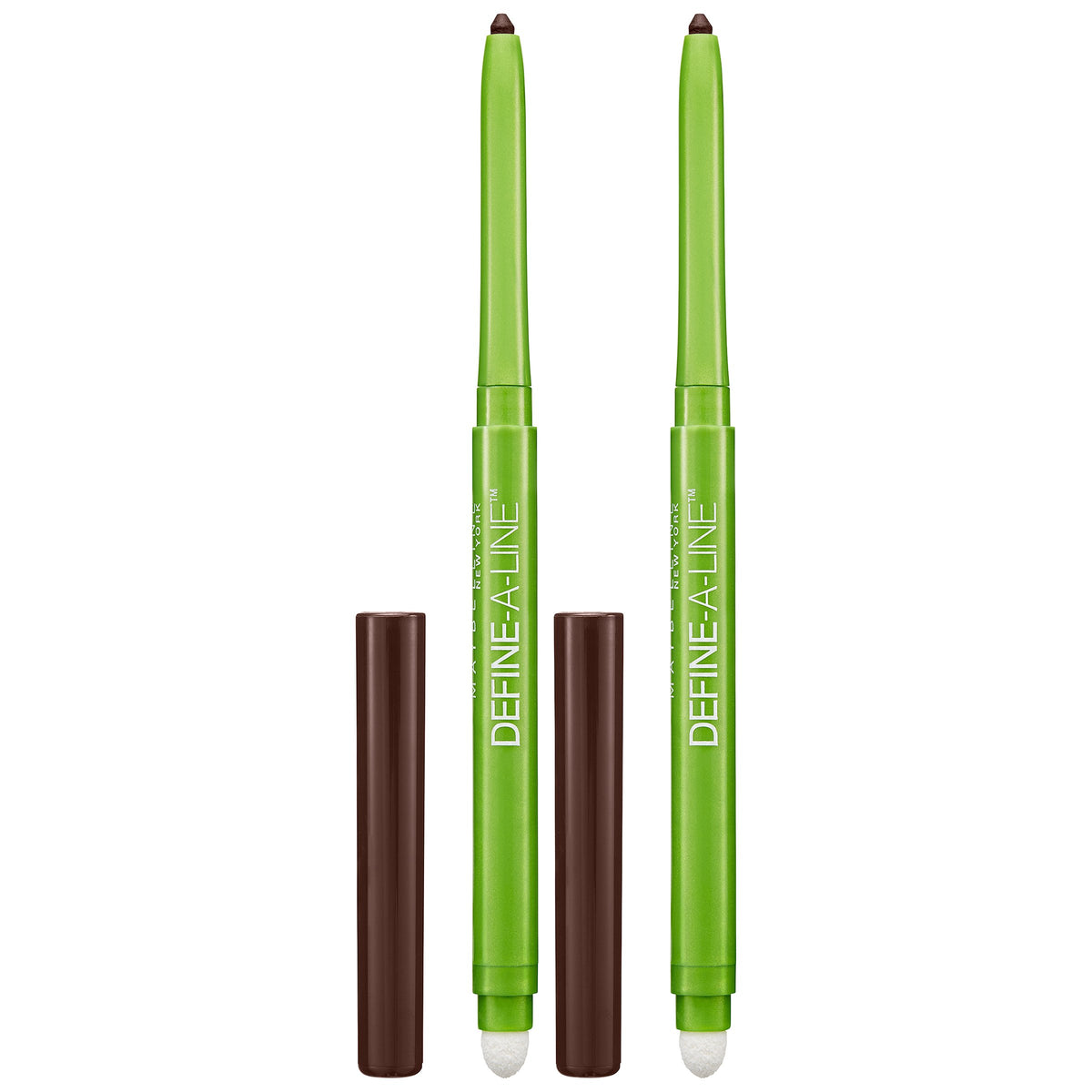 MAYBELLINE define-a-line front packaging showing twin pencils for value