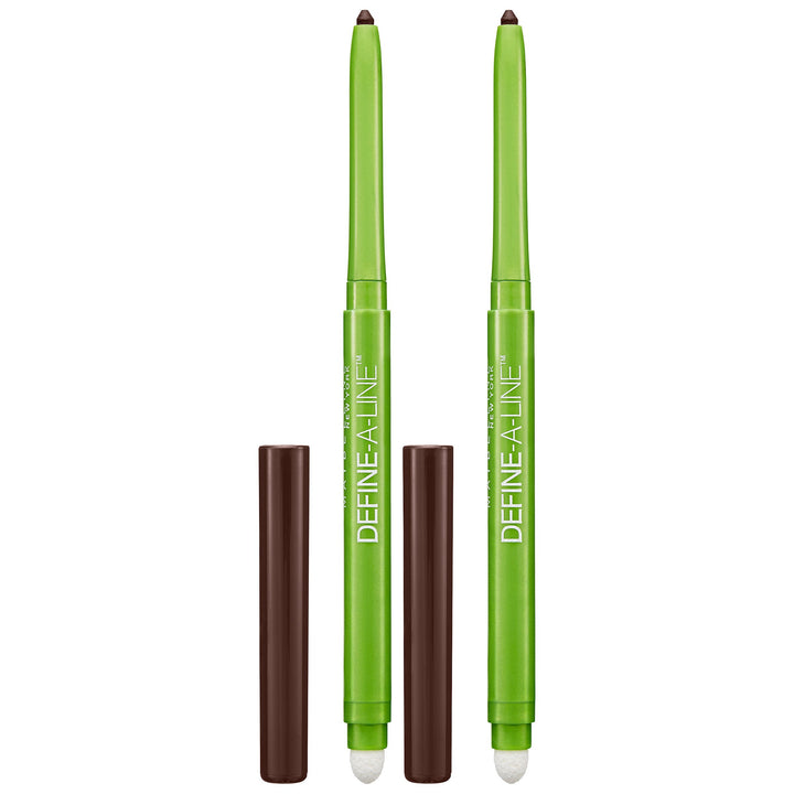 MAYBELLINE define-a-line front packaging showing twin pencils for value