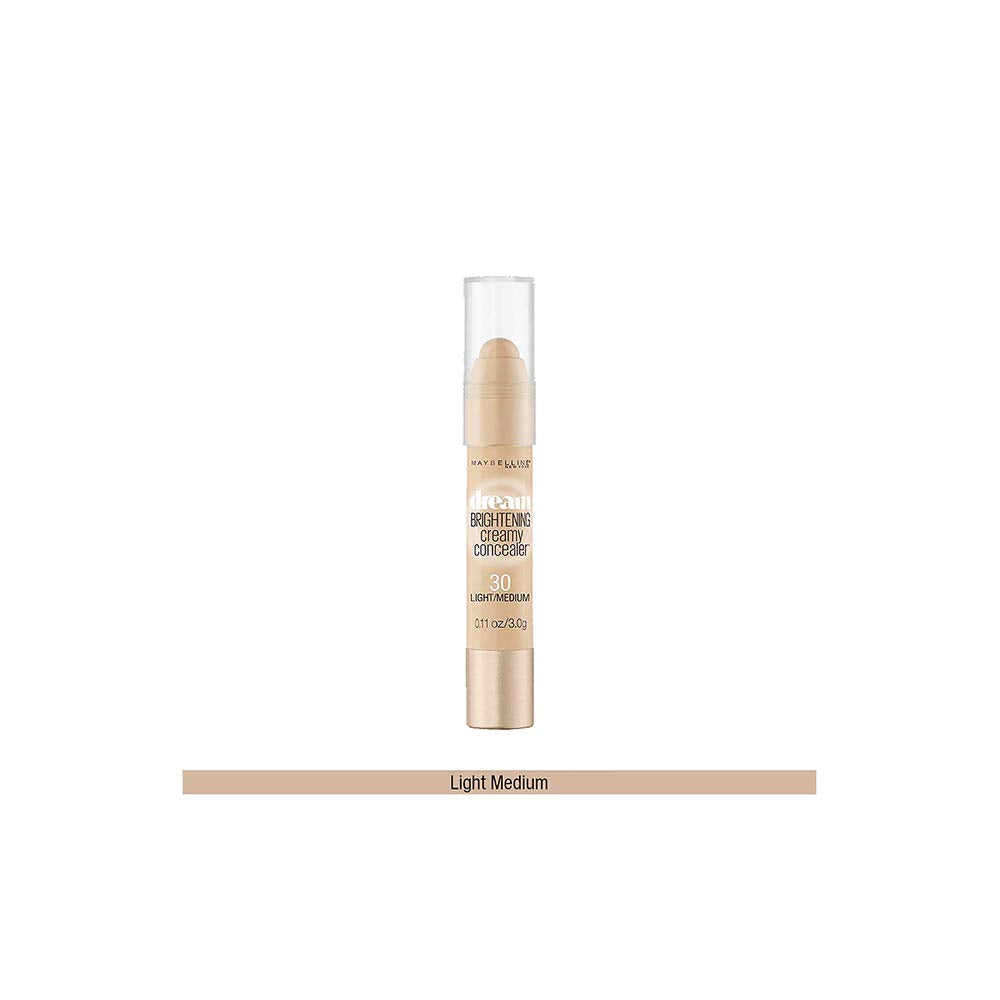 Maybelline concealer applied under eye demonstrating instant brightening