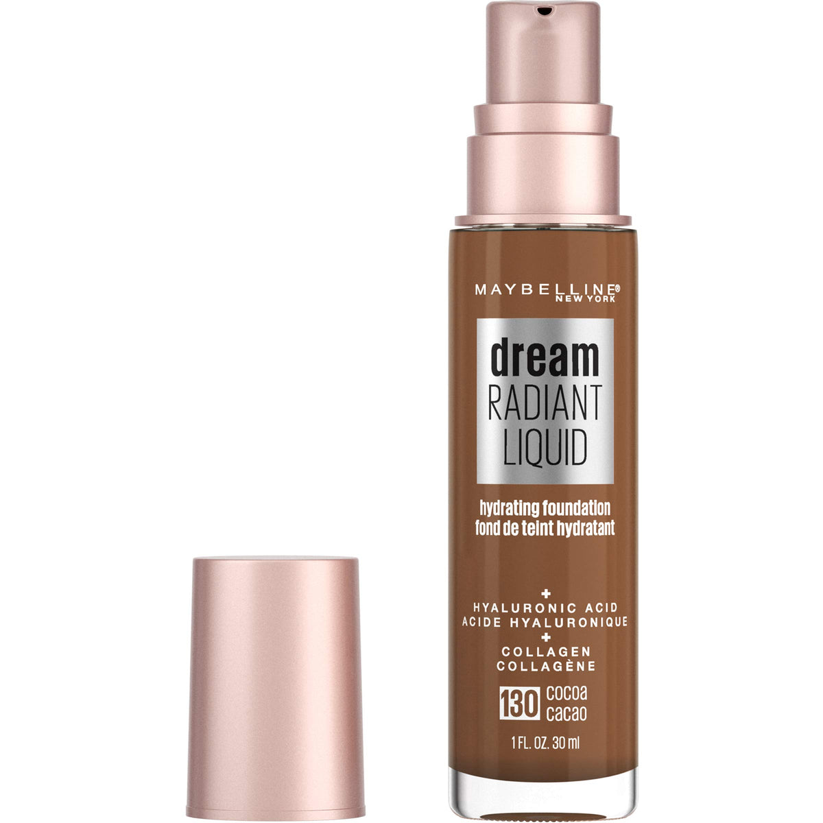 Maybelline foundation front bottle showing clean design and quick identification