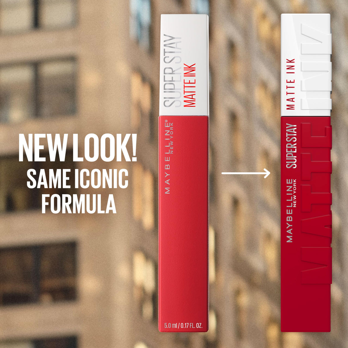 Maybelline Dreamer swatch on arm showing true warm pink payoff
