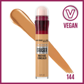 Maybelline sponge applicator close-up demonstrating precise, mess-free application