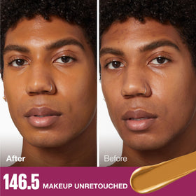 Maybelline concealer texture swipe demonstrating creamy blendable finish