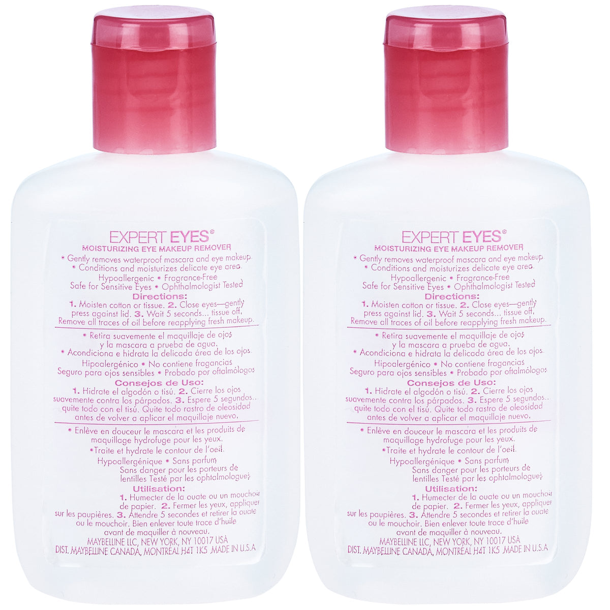 Maybelline liquid texture close-up demonstrating gentle moisturizing formula for smooth removal