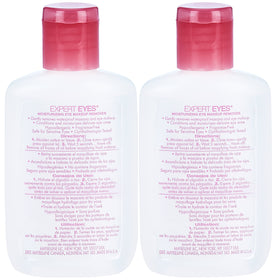 Maybelline liquid texture close-up demonstrating gentle moisturizing formula for smooth removal