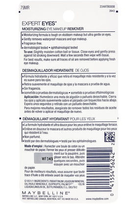 MAYBELLINE remover on cotton pad lifting waterproof mascara for gentle cleansing