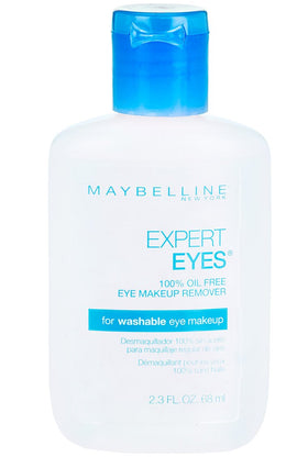 Maybelline bottle front packaging showing label and size, easy identification benefit