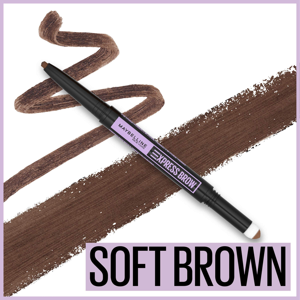 Maybelline teardrop tip close-up delivering precise brow definition and hair-like strokes