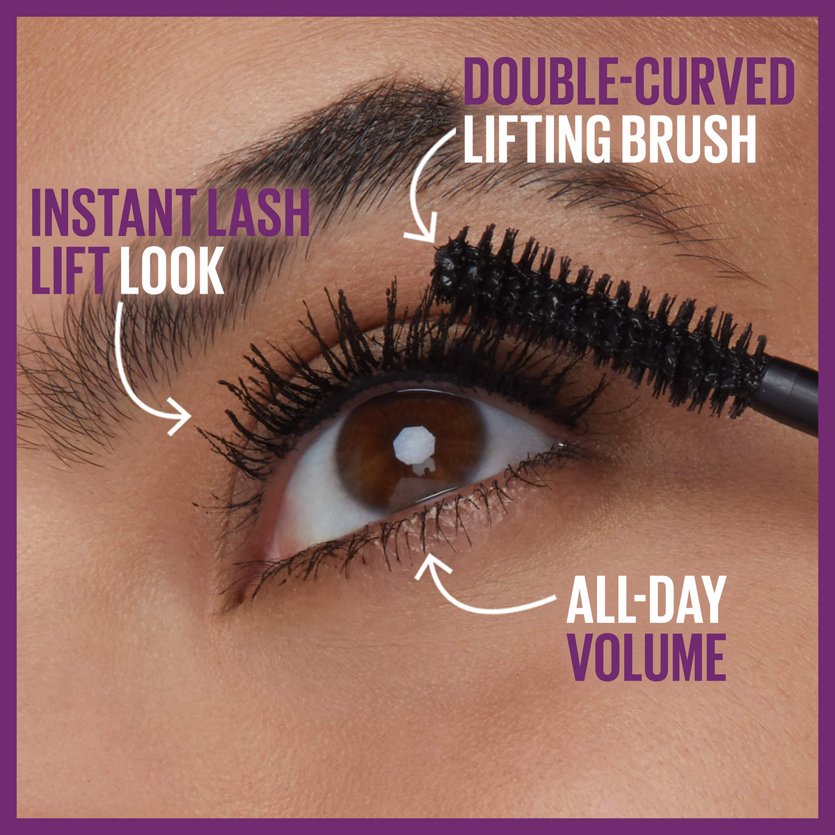 MAYBELLINE product beside ruler showing compact size and portability