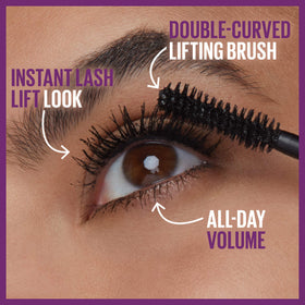 MAYBELLINE product beside ruler showing compact size and portability