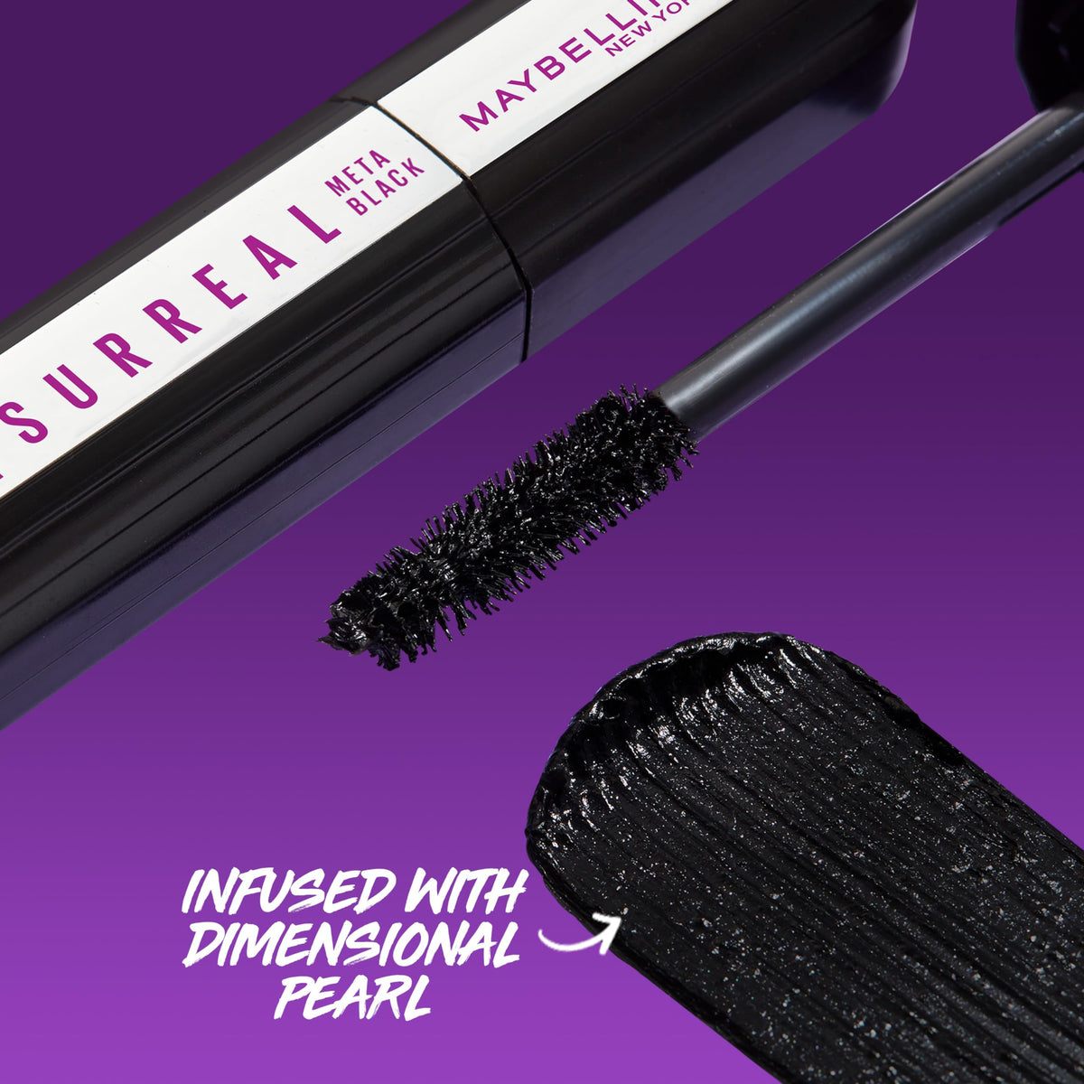 Maybelline before and after lashes demonstrating dramatic length and 10x volume benefit
