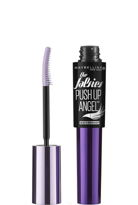 Maybelline mascara front packaging showing very black tube and branding for easy identification