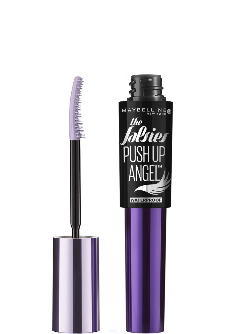 Maybelline mascara front packaging showing very black tube and branding for easy identification