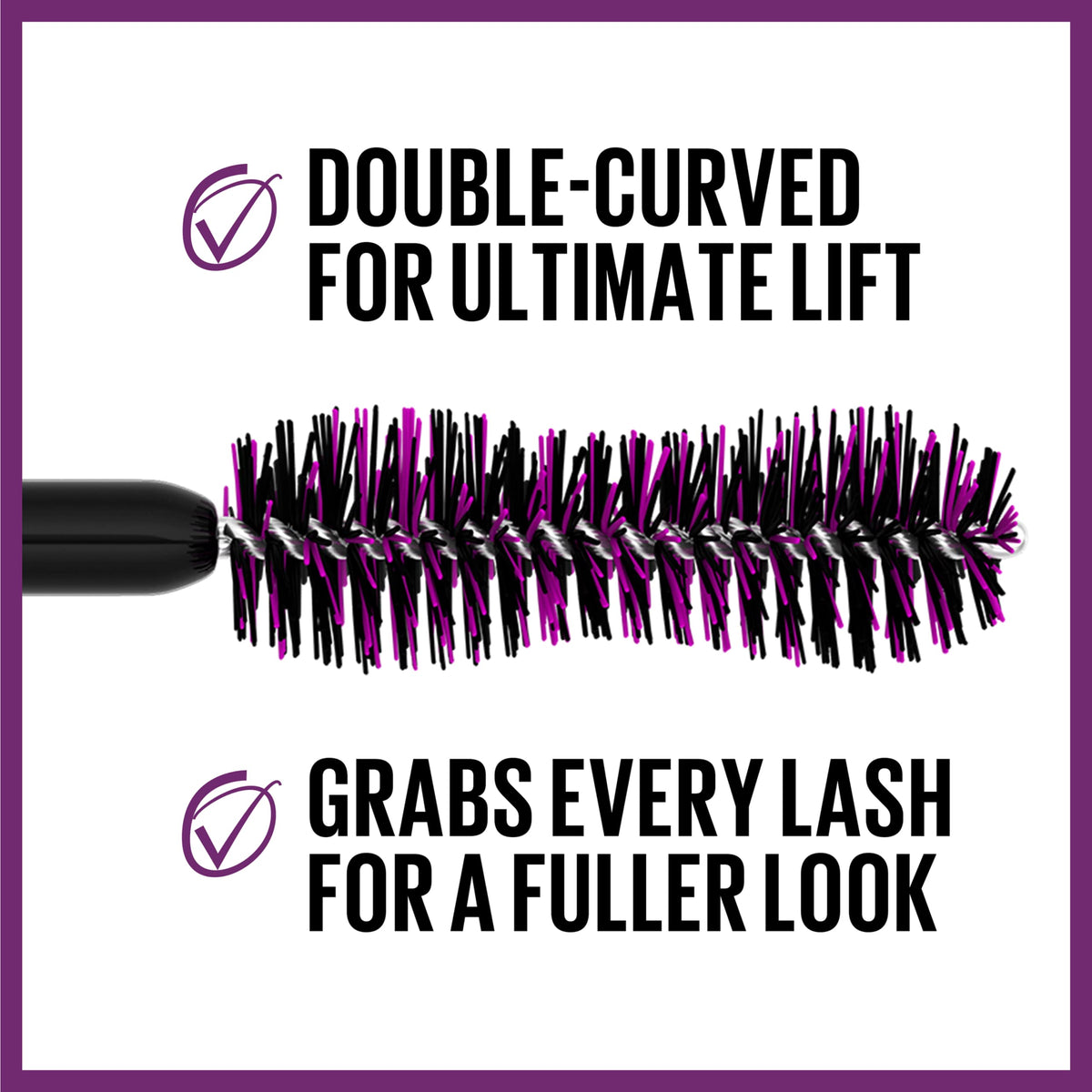 Maybelline fiber-infused formula texture showing buildable length benefit