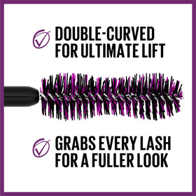 Maybelline fiber-infused formula texture showing buildable length benefit