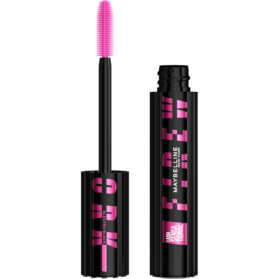 Maybelline Firework front packaging showing Electro Black tube and branding