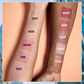 Maybelline before and after cheeks showing natural flush and complexion-enhancing benefit