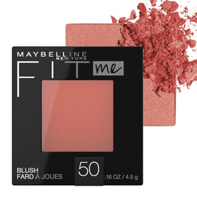 Maybelline compact front view showing fit me blush wine for natural color