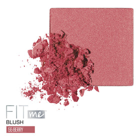 Maybelline close-up of powder pan showing smooth surface for even application