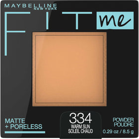 Maybelline Fit Me front compact showing pressed powder and mirror for quick touch-ups