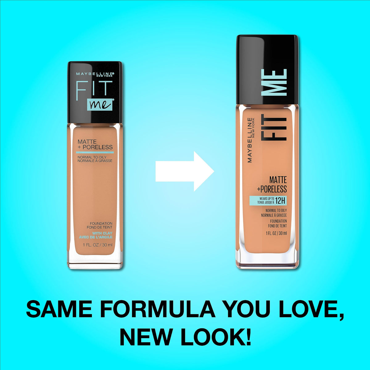 Maybelline Fit Me liquid texture close-up showing smooth blendability and lightweight feel