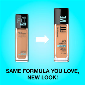 Maybelline Fit Me liquid texture close-up showing smooth blendability and lightweight feel