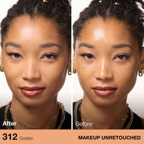 MAYBELLINE powder close-up texture highlighting finely milled blur effect