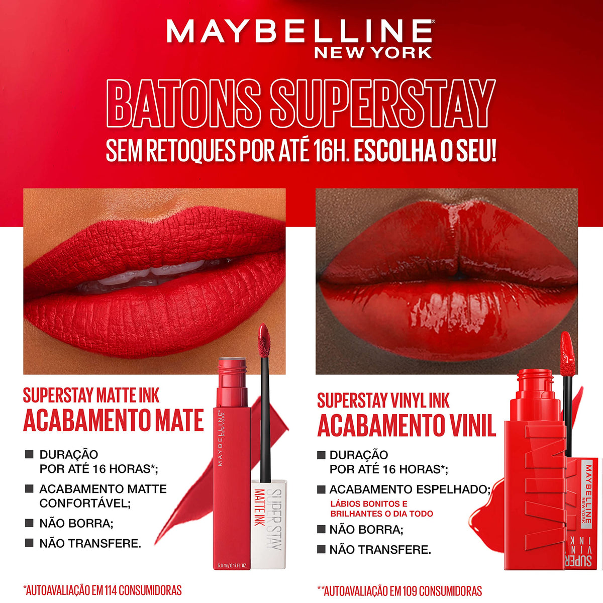 Maybelline size comparison next to coin shows compact travel-ready benefit
