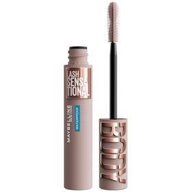 Maybelline front packaging showing product name and very black shade benefit