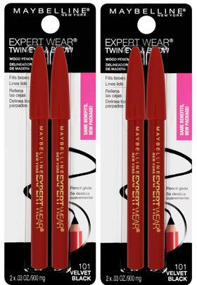 Maybelline front packaging showing twin pencil pack and value