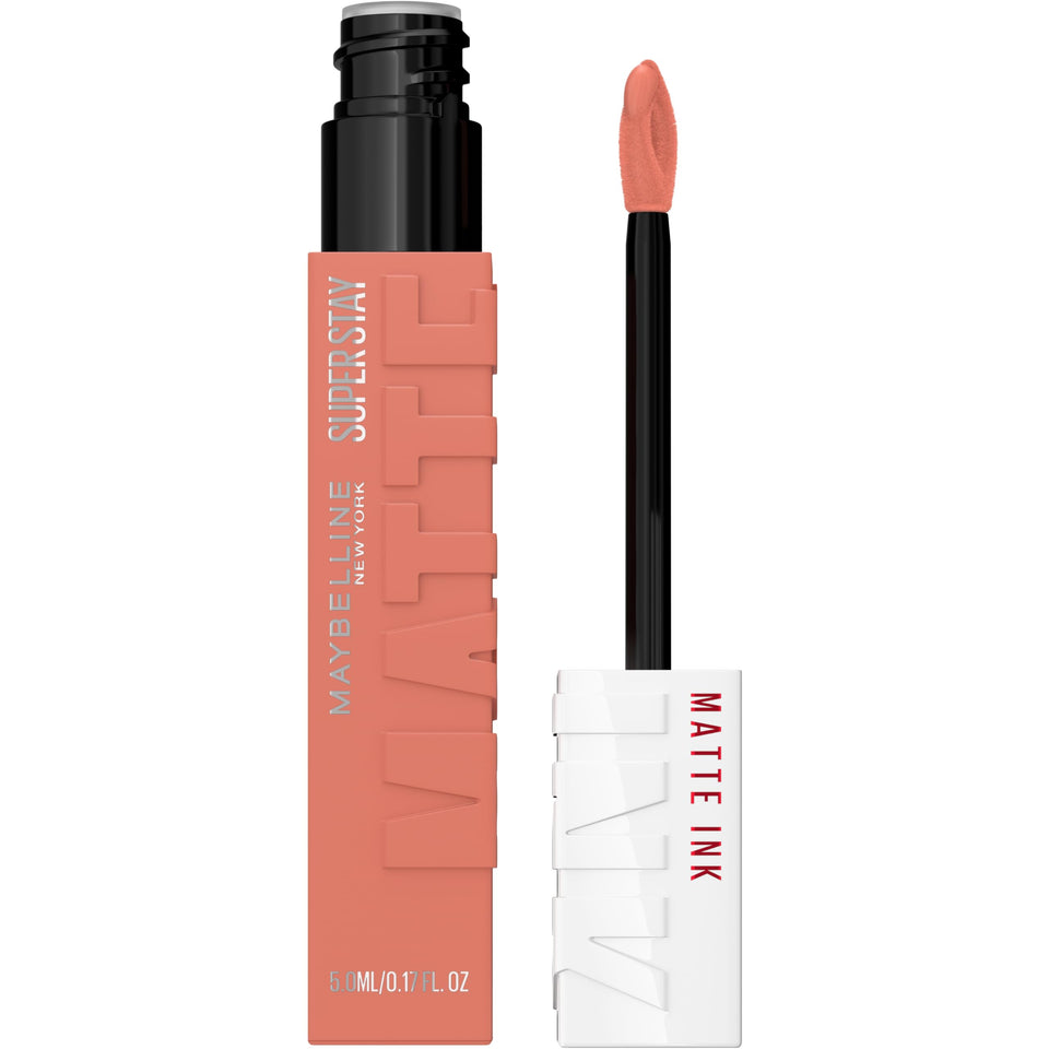 Maybelline front packaging showing Loyalist shade and compact tube benefit long-wear