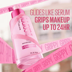 Maybelline Grippy Serum texture close-up showing lightweight hydrating finish