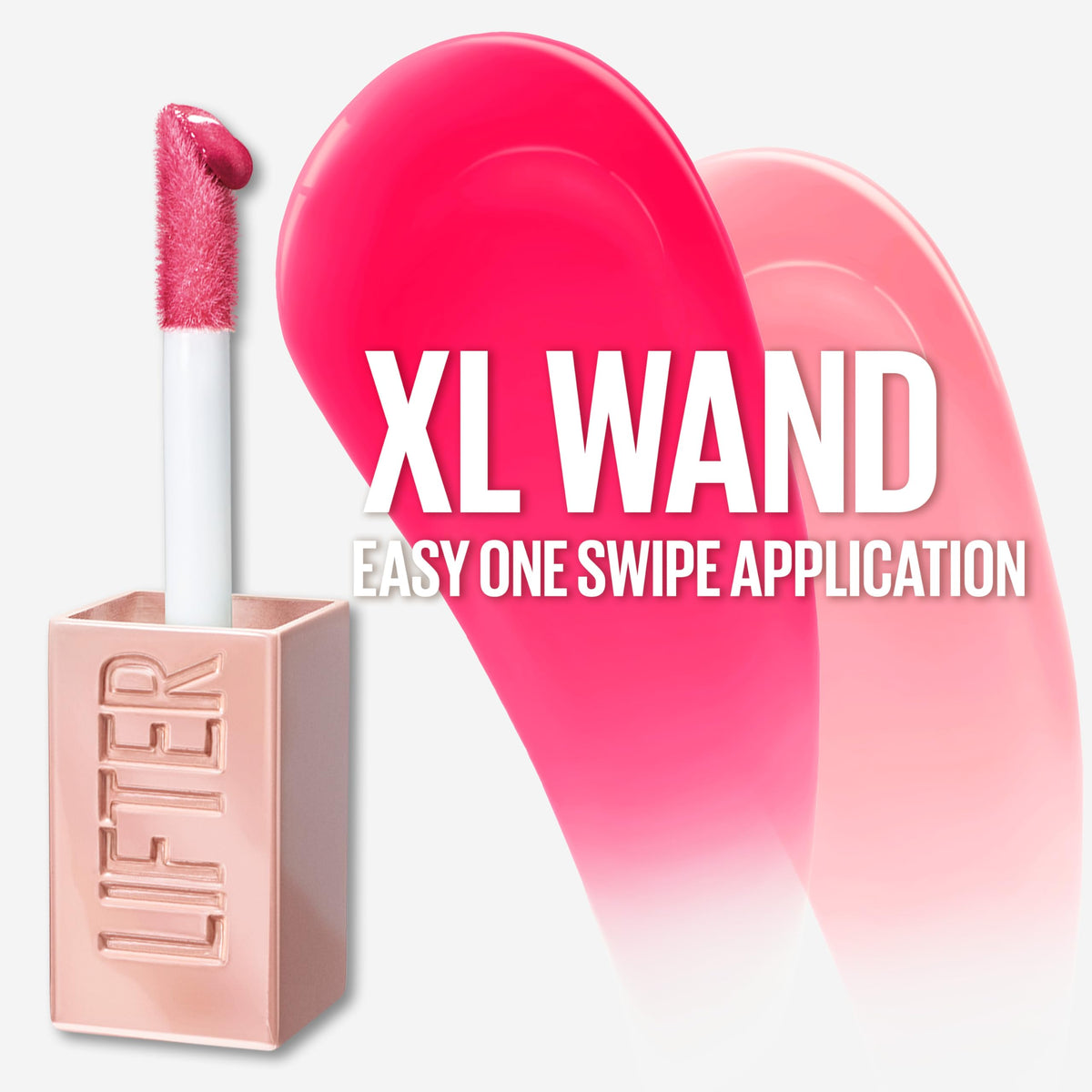 Maybelline gloss in a purse lifestyle shot showing everyday wearable, on‑the‑go benefit