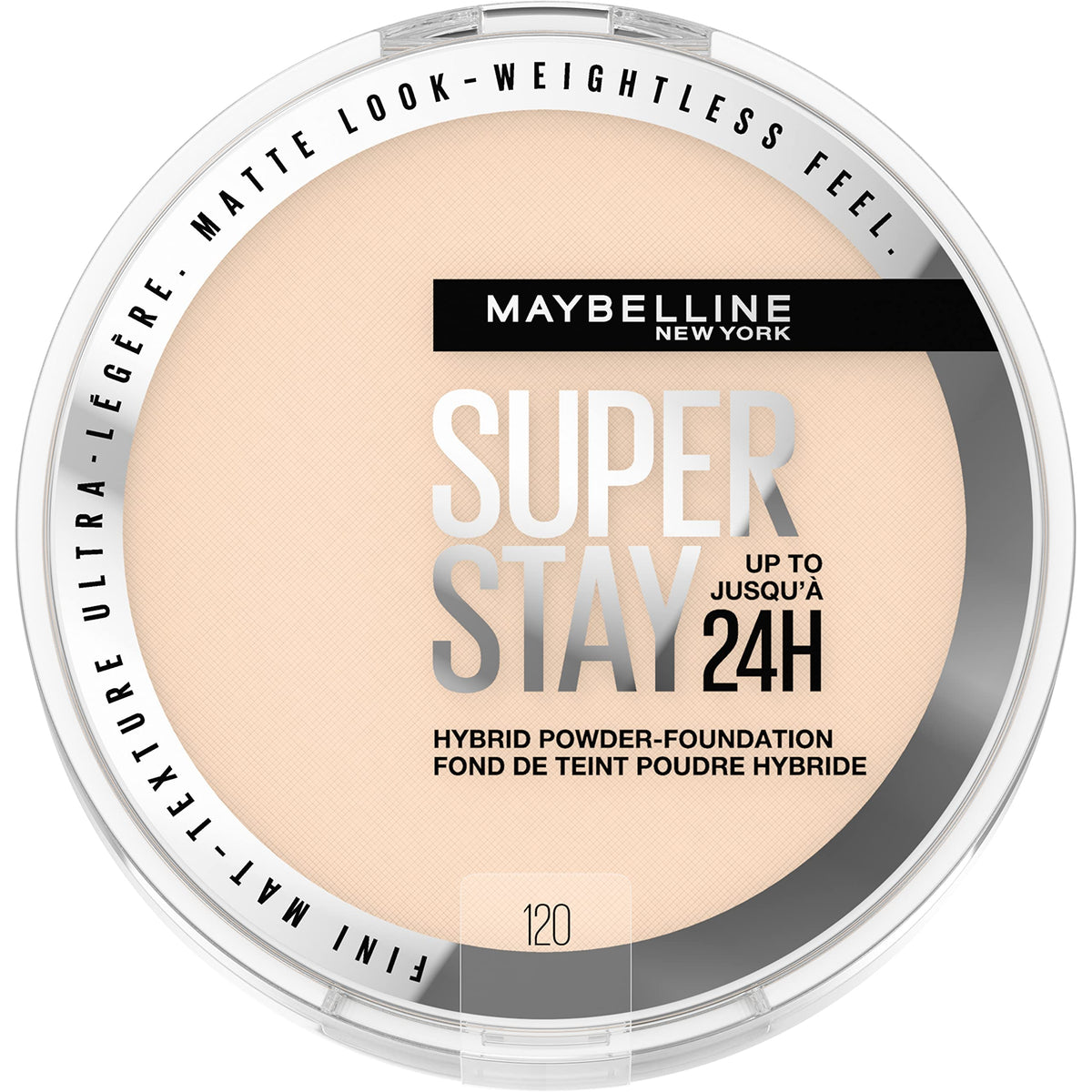 Maybelline front compact showing clean packaging and travel-friendly design