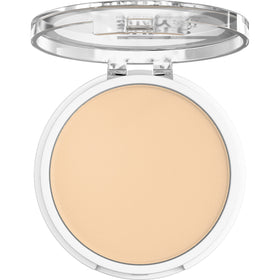 Maybelline compact open to reveal powder pan and usable matte surface